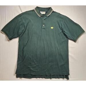 Masters‎ Augusta National Men's Polo Shirt Size Large Green Golf